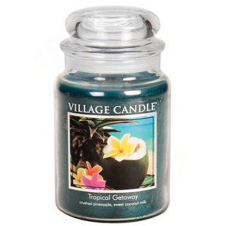 Village Candle Veľká kadidlo Sviečka v tropickom úteku 645G - víkend v trópoch