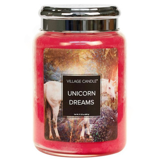 Village Candle Veľká voňavá sviečka v jednorožcových snoch 645g - Single Dreams