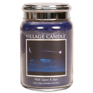 Village Candle Veľká vonná sviečka v skle Wish Upon A Star 645g - Padajúce hviezda