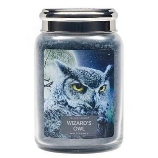 Village Candle Veľká vonná sviečka v skle Wizards Owl 645g - Čarodejníkova sova