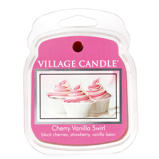 Village Candle Vonný vosk Cherry Vanilla Swirl 62g - Višňa a vanilka