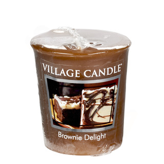 Village Candle Votívny sviečka Brownie Delight 57g - Čokoládový torta