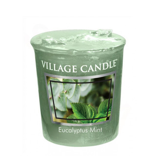 Village Candle Votívny sviečka Eucalyptus Mint 57g - Eukalyptus a mäta