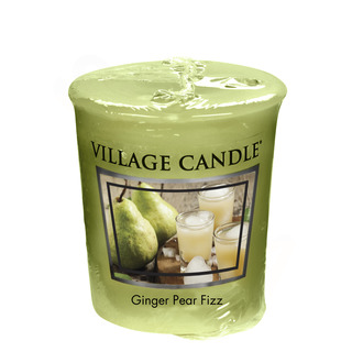 Village Candle Votívny sviečka Ginger Pear Fizz 57g - Hruškový fizz so zázvorom