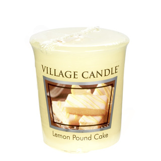 Village Candle Votívny sviečka Lemon Pound Cake 57g - Citrónový koláč