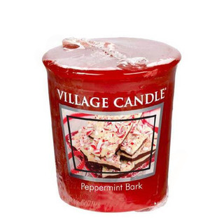 Village Candle Votívny sviečka Peppermint Bark 57g - Mätové potešenie