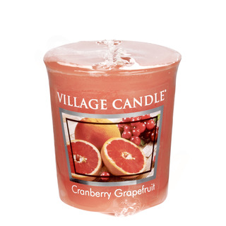 Village Candle Votívny sviečka Cranberry Grapefruit 57g - Brusnica a grapefruit